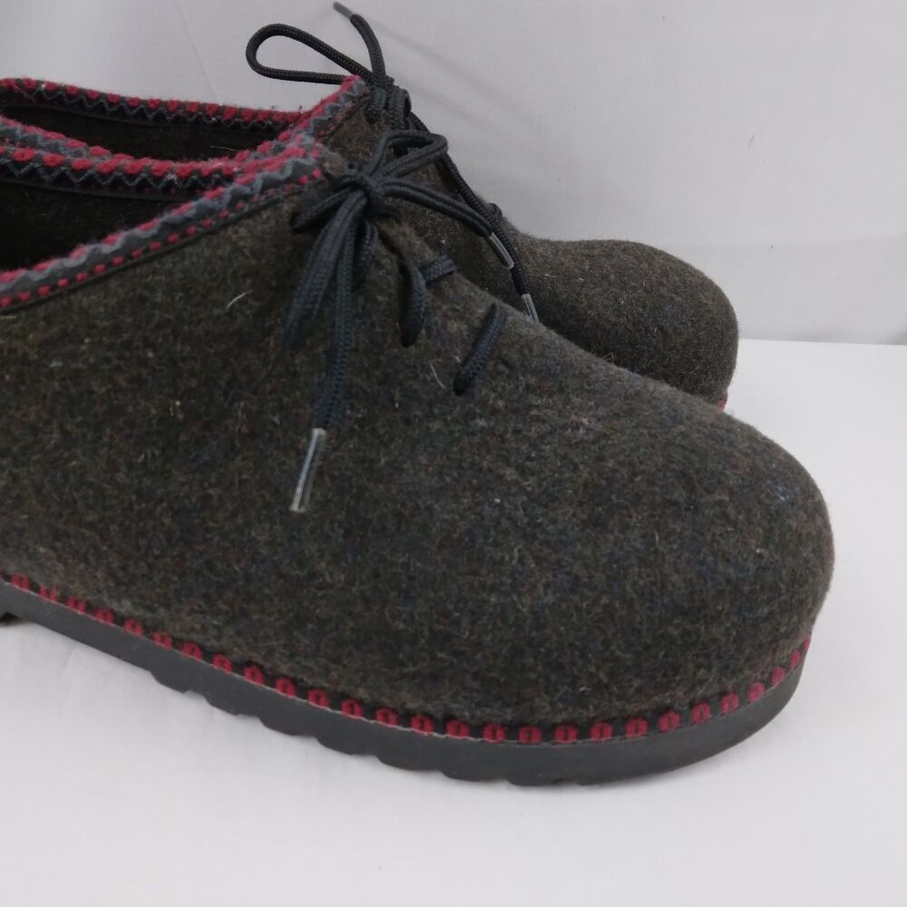 Wild n Wooly by Stegmann Shoes Gray Pure New Wool Germany Women's Size US 7 - Picture 3 of 15